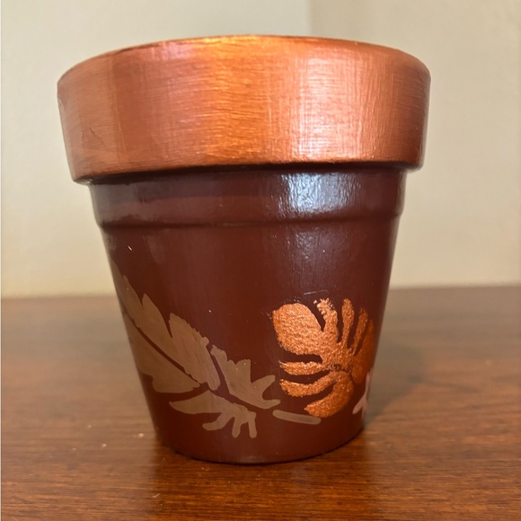 Fall Handpainted Small Pot - Picture 4 of 5